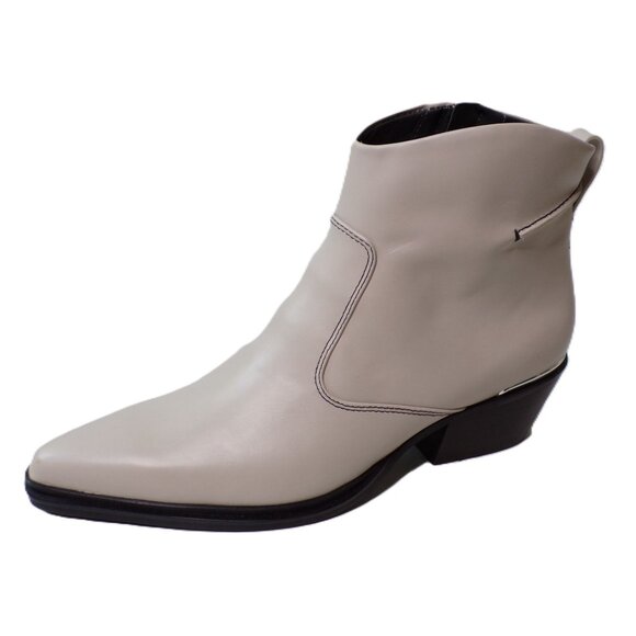 🆕FRANCO SARTO Blake Pointed Toe Western Zip Bootie Ankle Boot 8 White - Picture 14 of 16